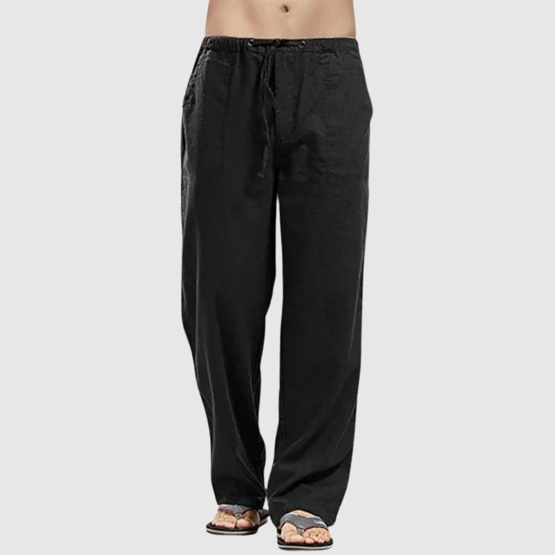 Leo – Pantalon en lin classique à coupe confortable