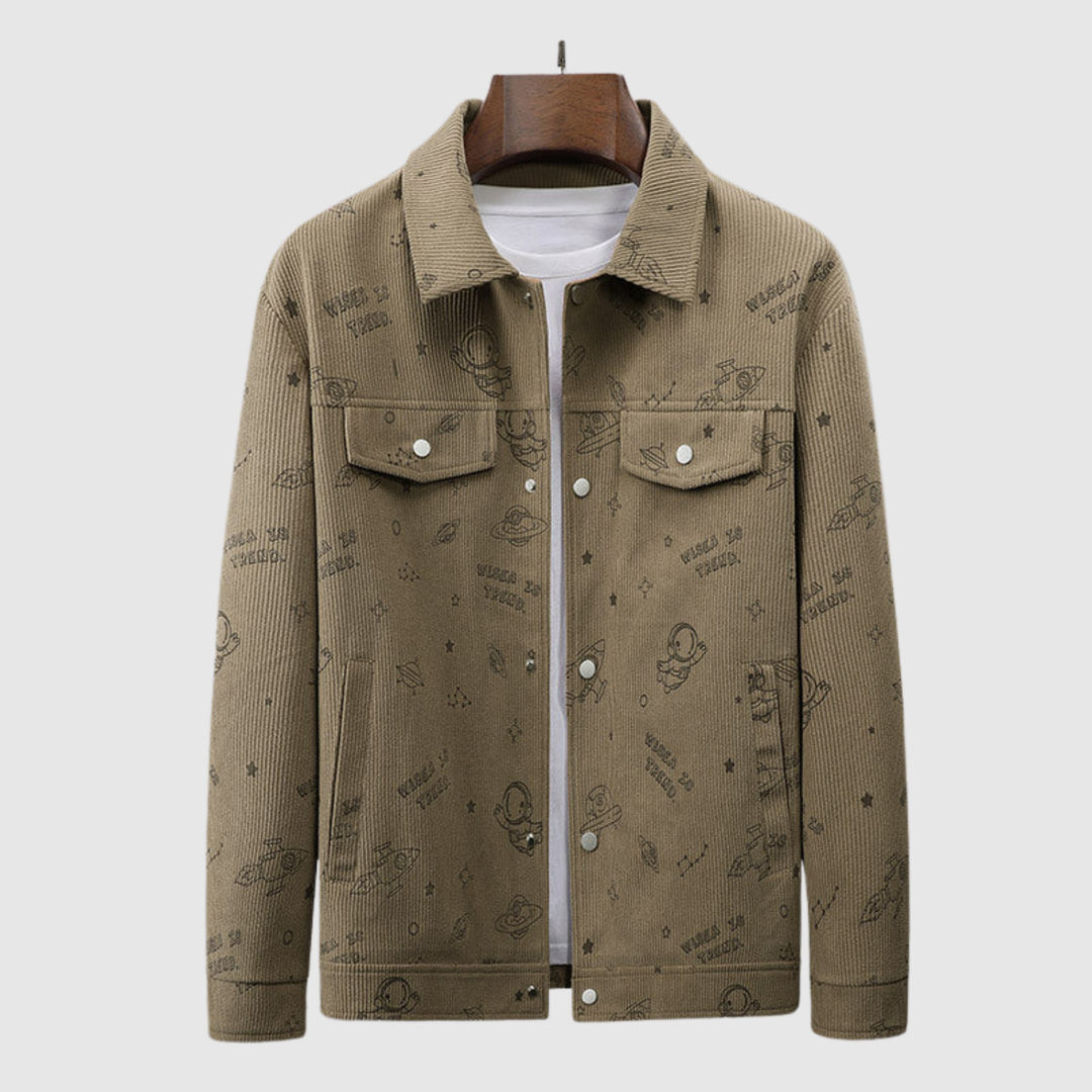 Šimon – Veste en velours avec motifs étoilés