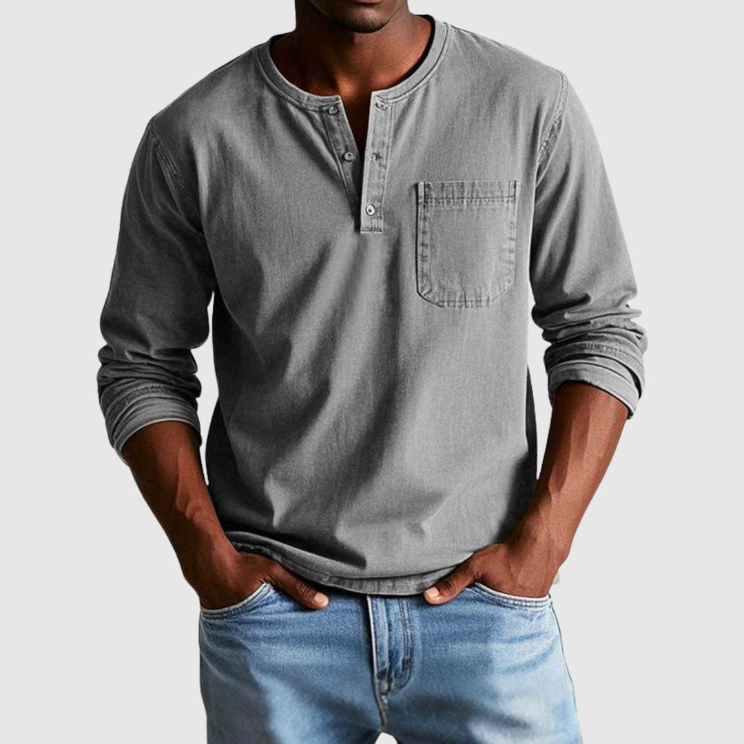 Lucas – Chemise vintage à manches longues