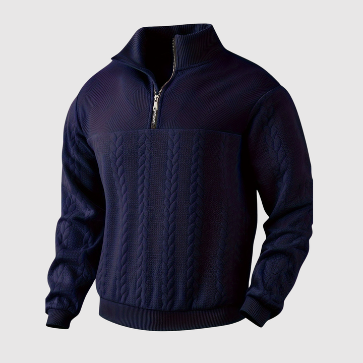 Daniel – Pull à demi-zip au design classique