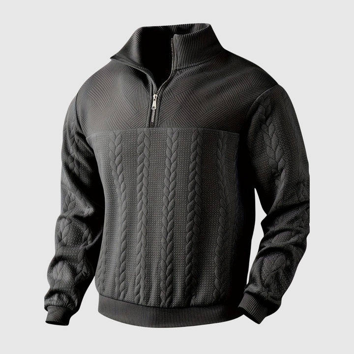 Daniel – Pull à demi-zip au design classique