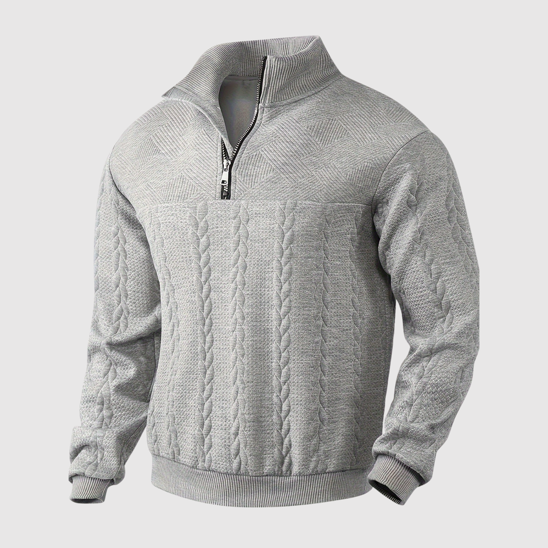 Daniel – Pull à demi-zip au design classique