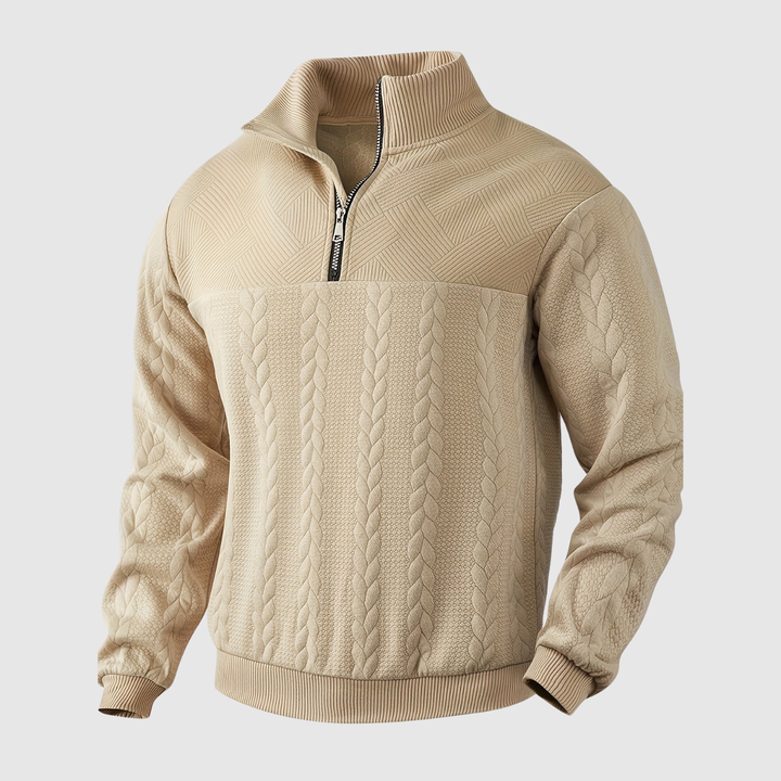 Daniel – Pull à demi-zip au design classique