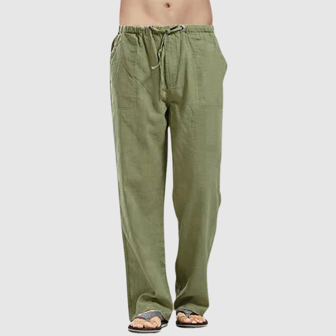 Leo – Pantalon en lin classique à coupe confortable
