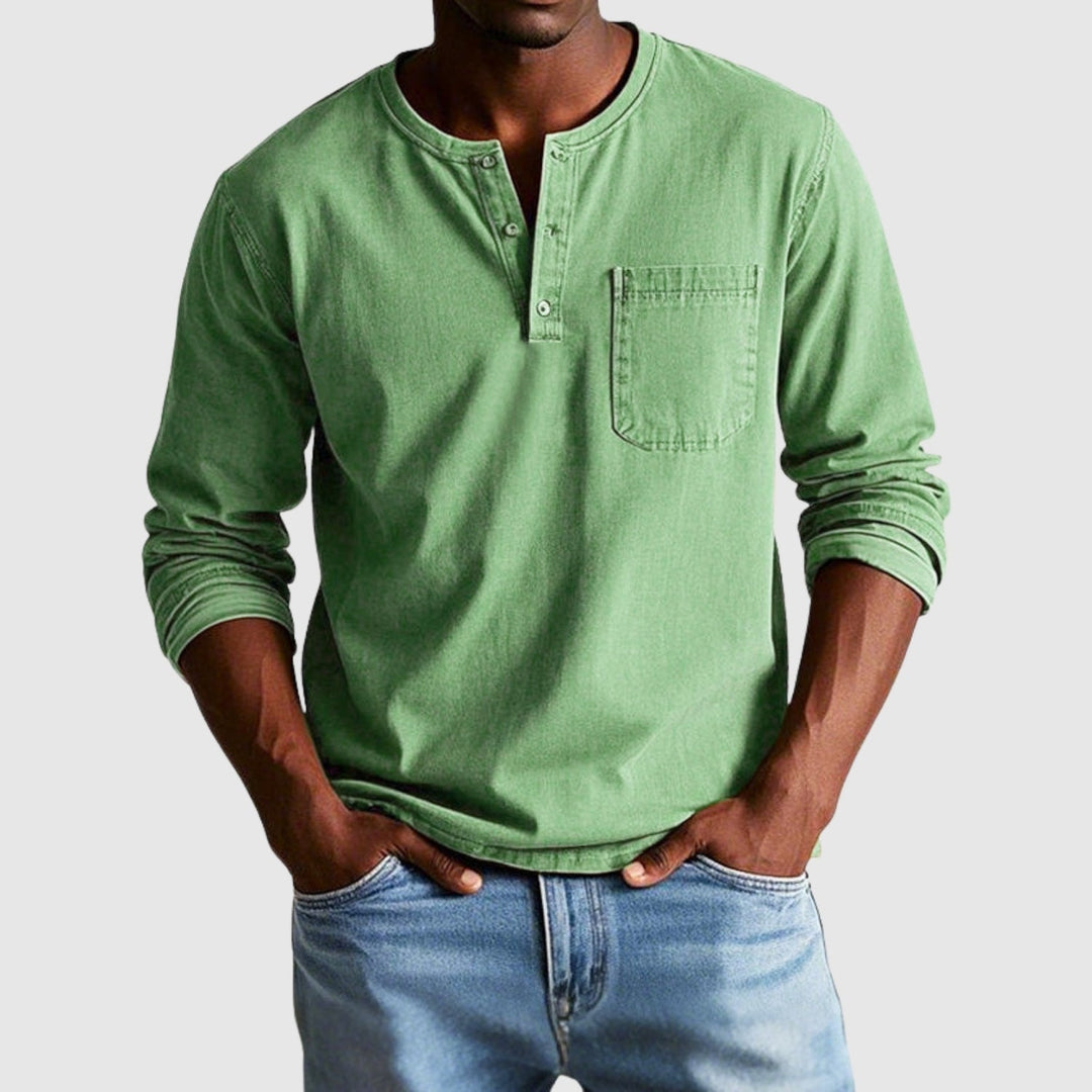 Lucas – Chemise vintage à manches longues
