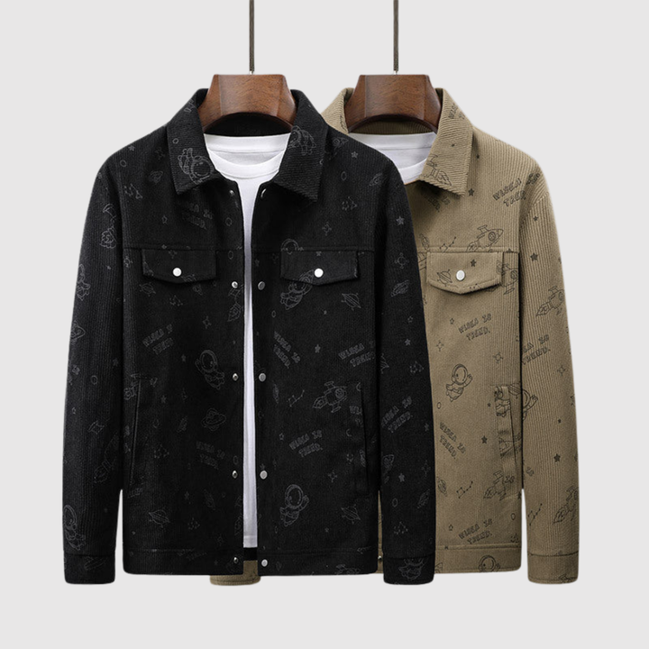 Šimon – Veste en velours avec motifs étoilés