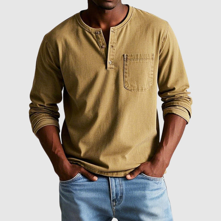 Lucas – Chemise vintage à manches longues