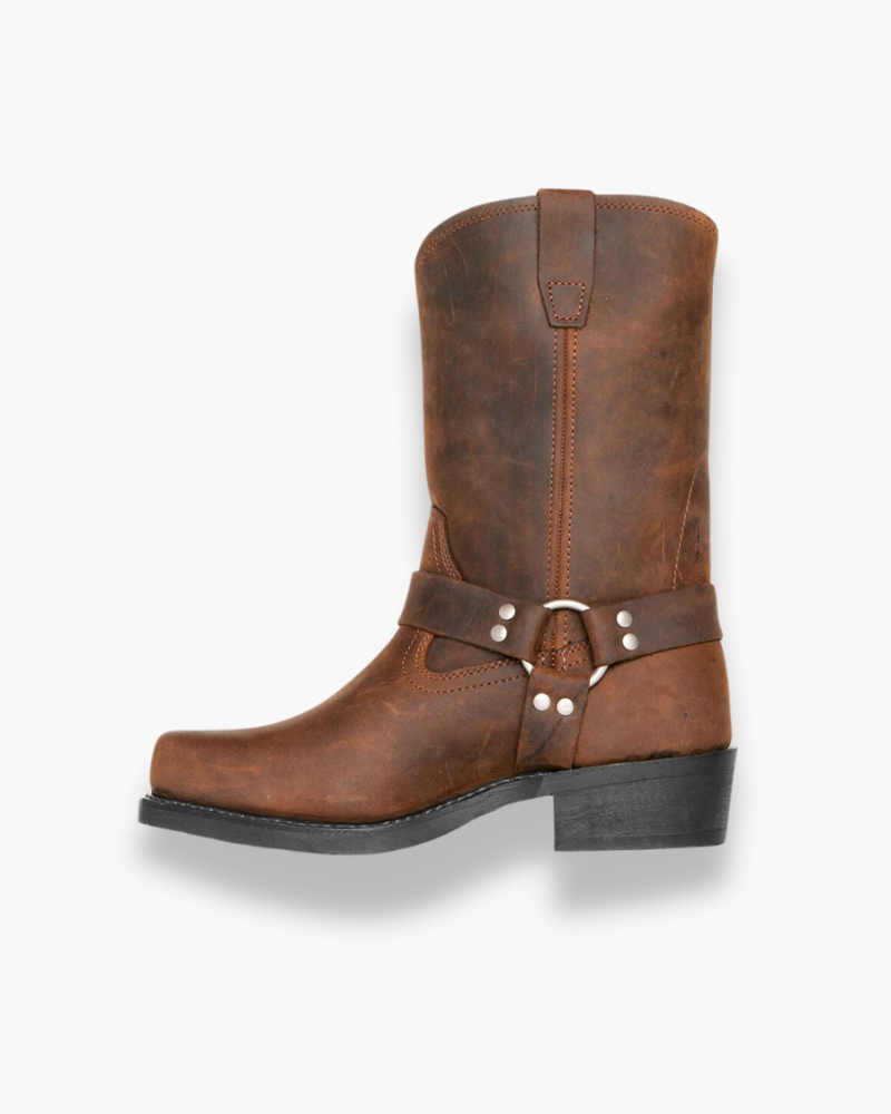 Adèle - Bottes Western À Boucle Solides Et Stylées Femme