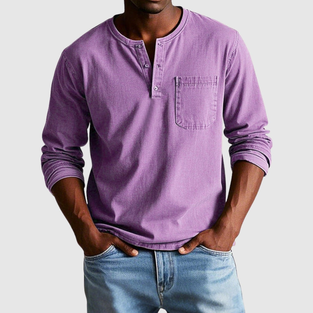 Lucas – Chemise vintage à manches longues