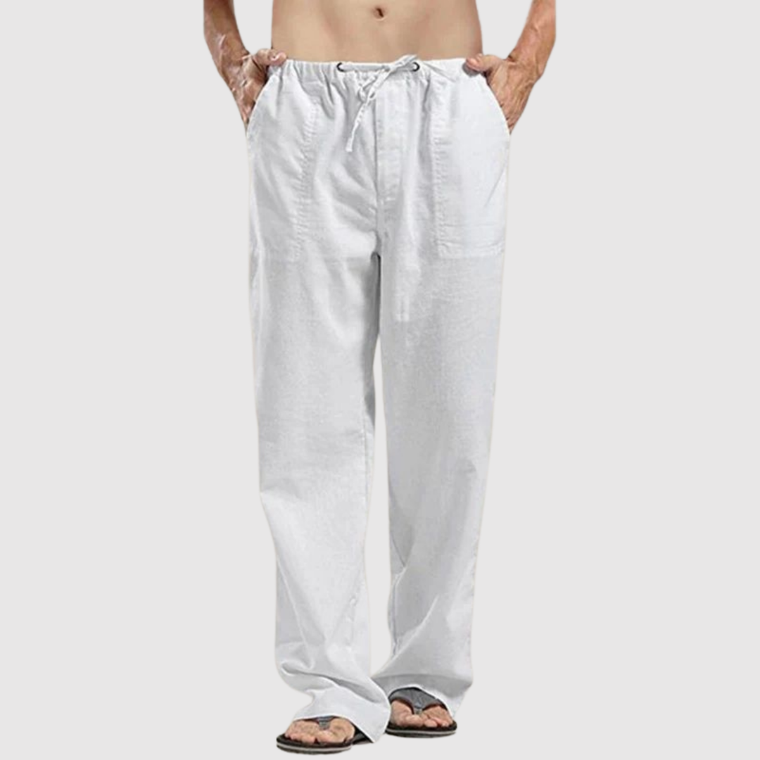 Leo – Pantalon en lin classique à coupe confortable