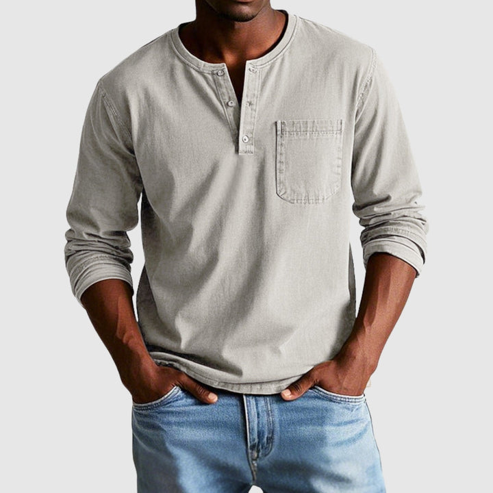 Lucas – Chemise vintage à manches longues