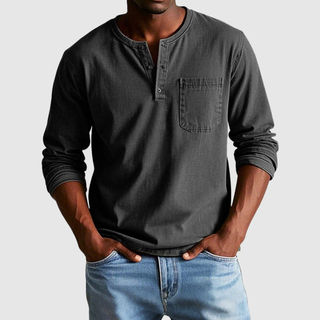 Lucas – Chemise vintage à manches longues