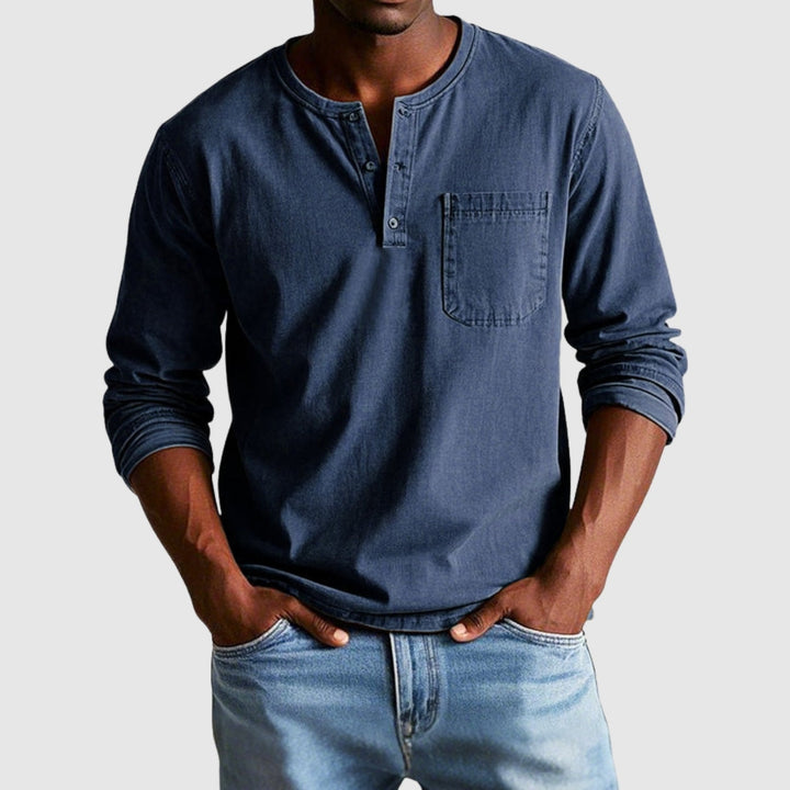 Lucas – Chemise vintage à manches longues