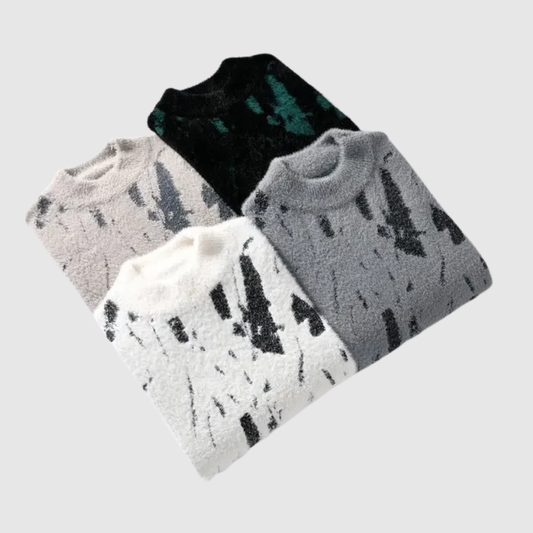 Daniel – Pull avec motif abstrait