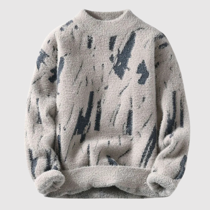 Daniel – Pull avec motif abstrait