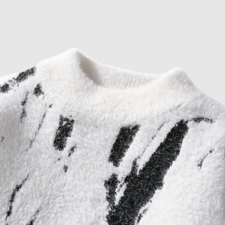 Daniel – Pull avec motif abstrait