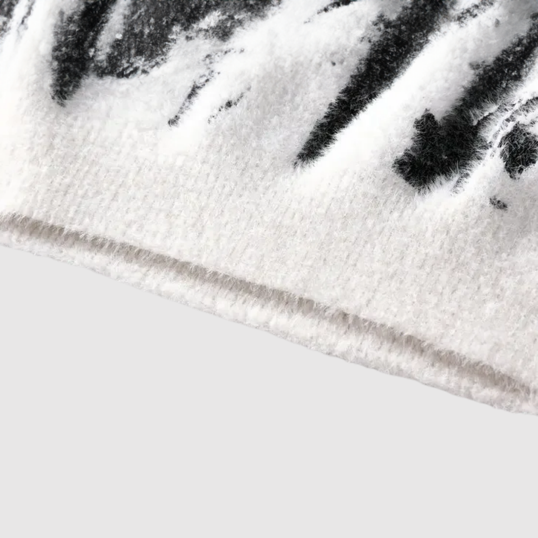 Daniel – Pull avec motif abstrait