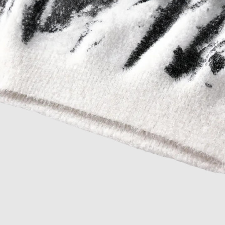 Daniel – Pull avec motif abstrait