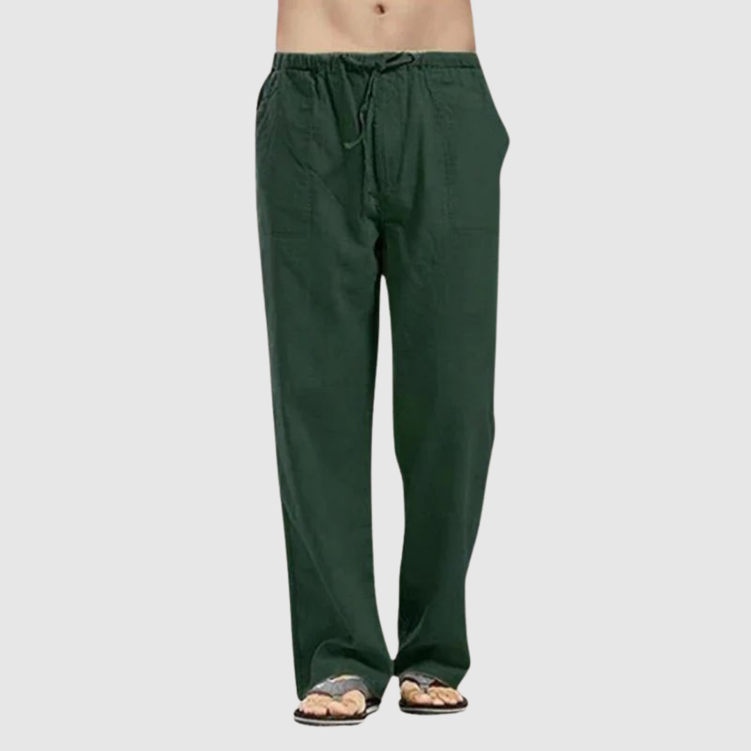 Leo – Pantalon en lin classique à coupe confortable
