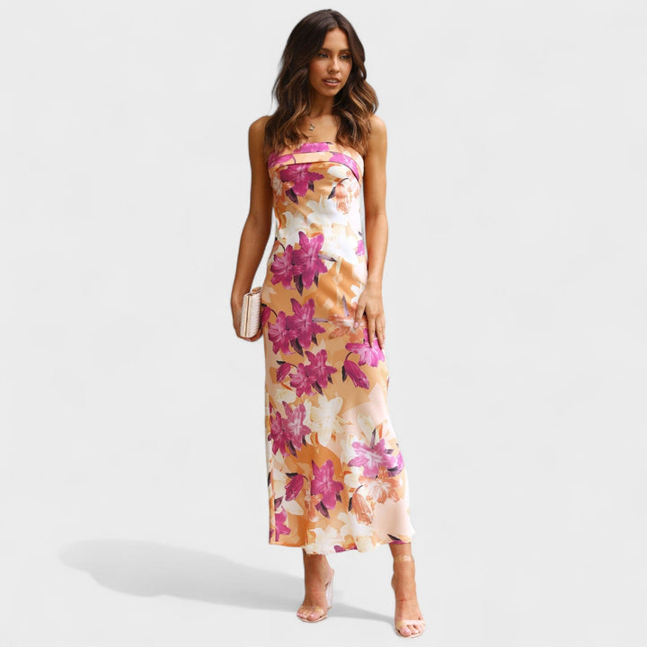 Carmen - Robe en satin sans manches
