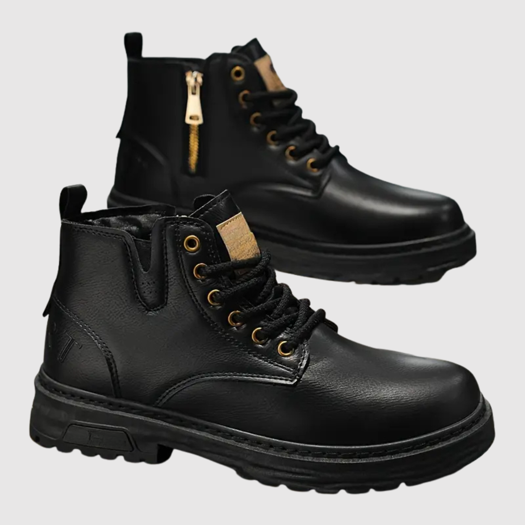 Oskar - Chaussures en cuir pour hommes avec semelle durable