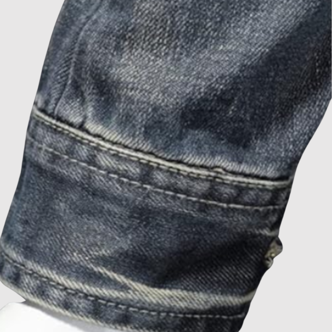 Šimon – Veste en jean avec un effet délavé moderne