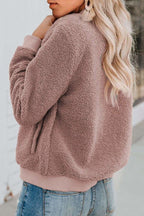 Noa - Veste bomber teddy femme