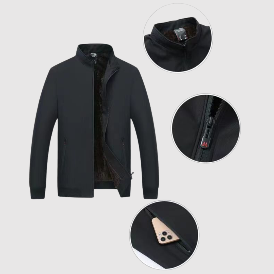 Šimon - Veste d'hiver pour homme de type "bomber" avec doublure douce
