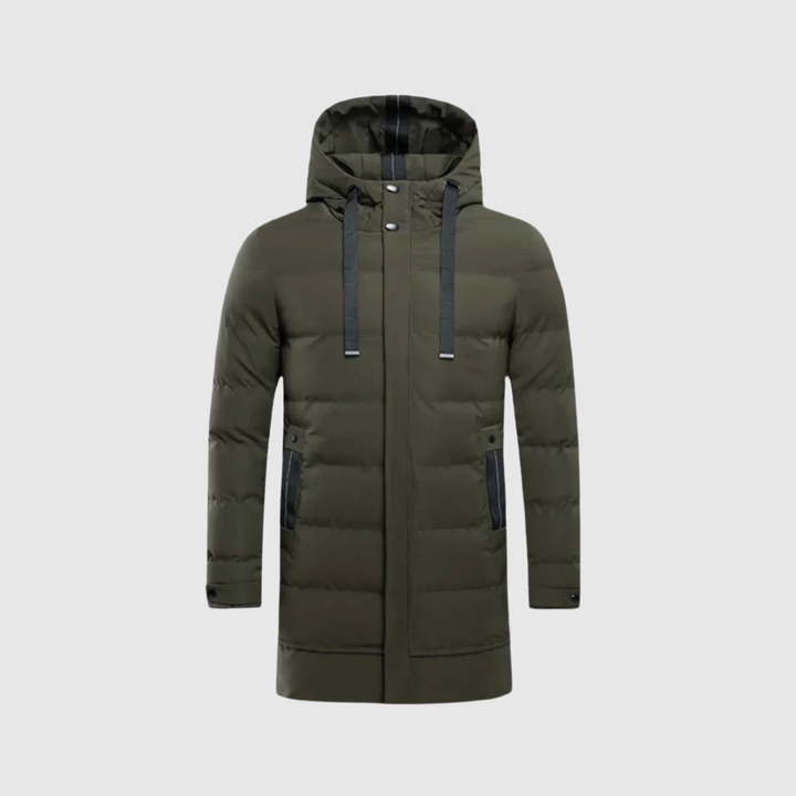 Marek – Long manteau d'hiver avec capuche