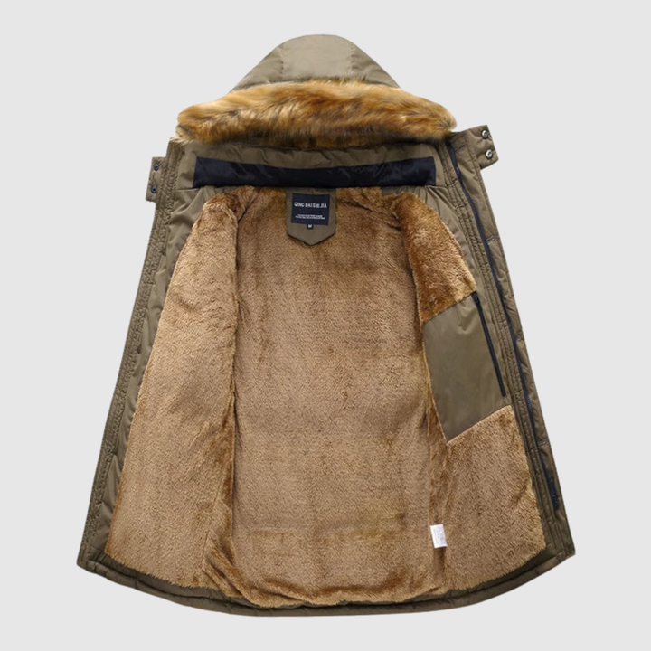 Marek – Veste d'hiver avec capuche en duvet et design classique