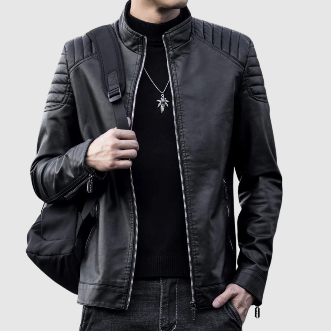 Dorian – Veste en cuir moderne au design épuré