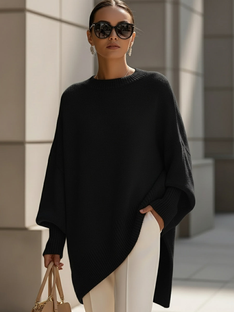 Yasmine - Poncho oversize femme élégant
