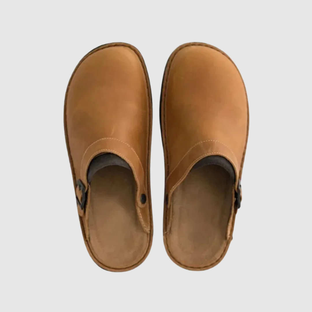 Oskar – Sandales en cuir confortables avec sangle réglable