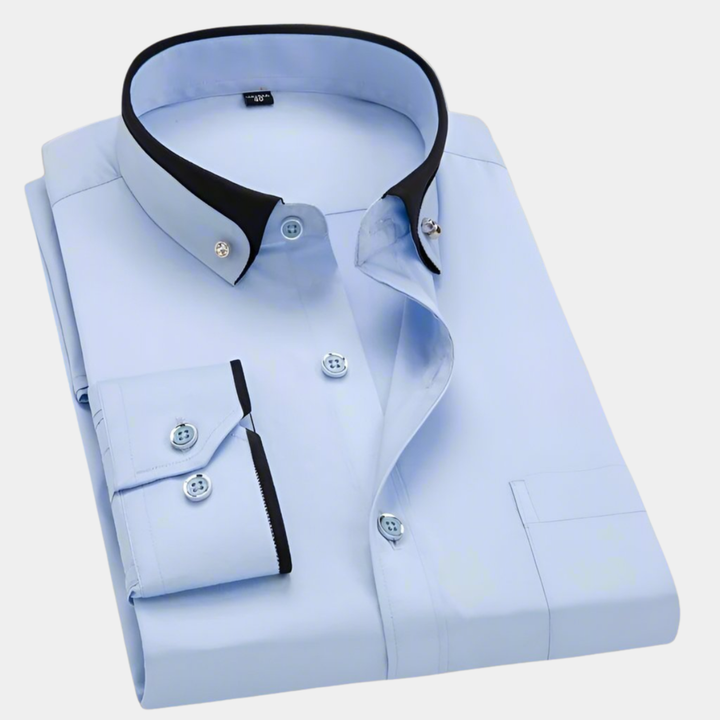 Lucas – Chemise élégante avec un motif contrasté moderne