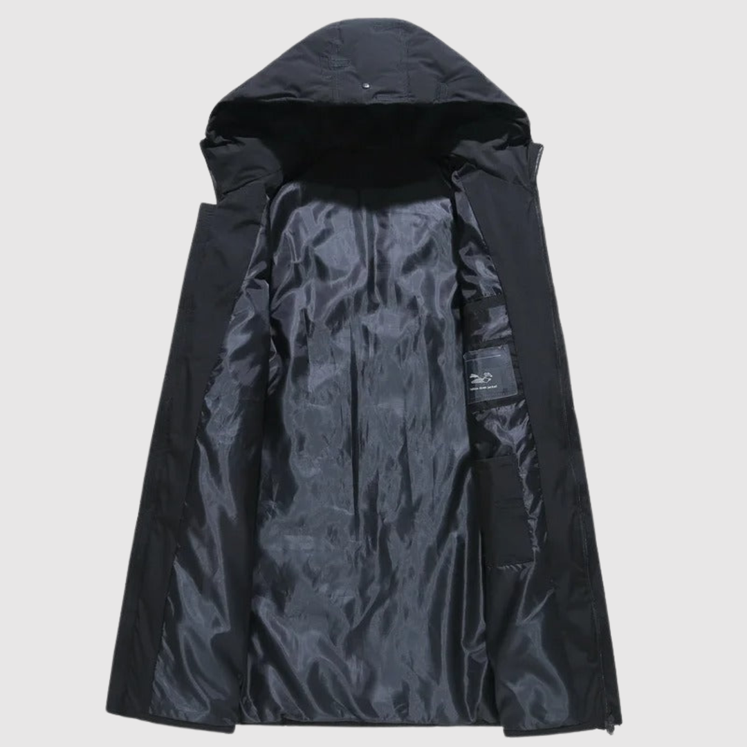 Marek – Long manteau d'hiver avec doublure thermique