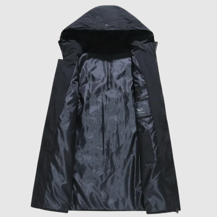 Marek – Long manteau d'hiver avec doublure thermique
