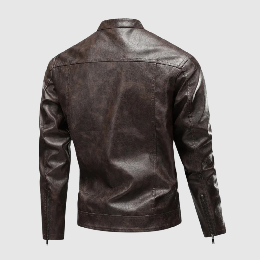 Dorian – Veste en cuir au design classique