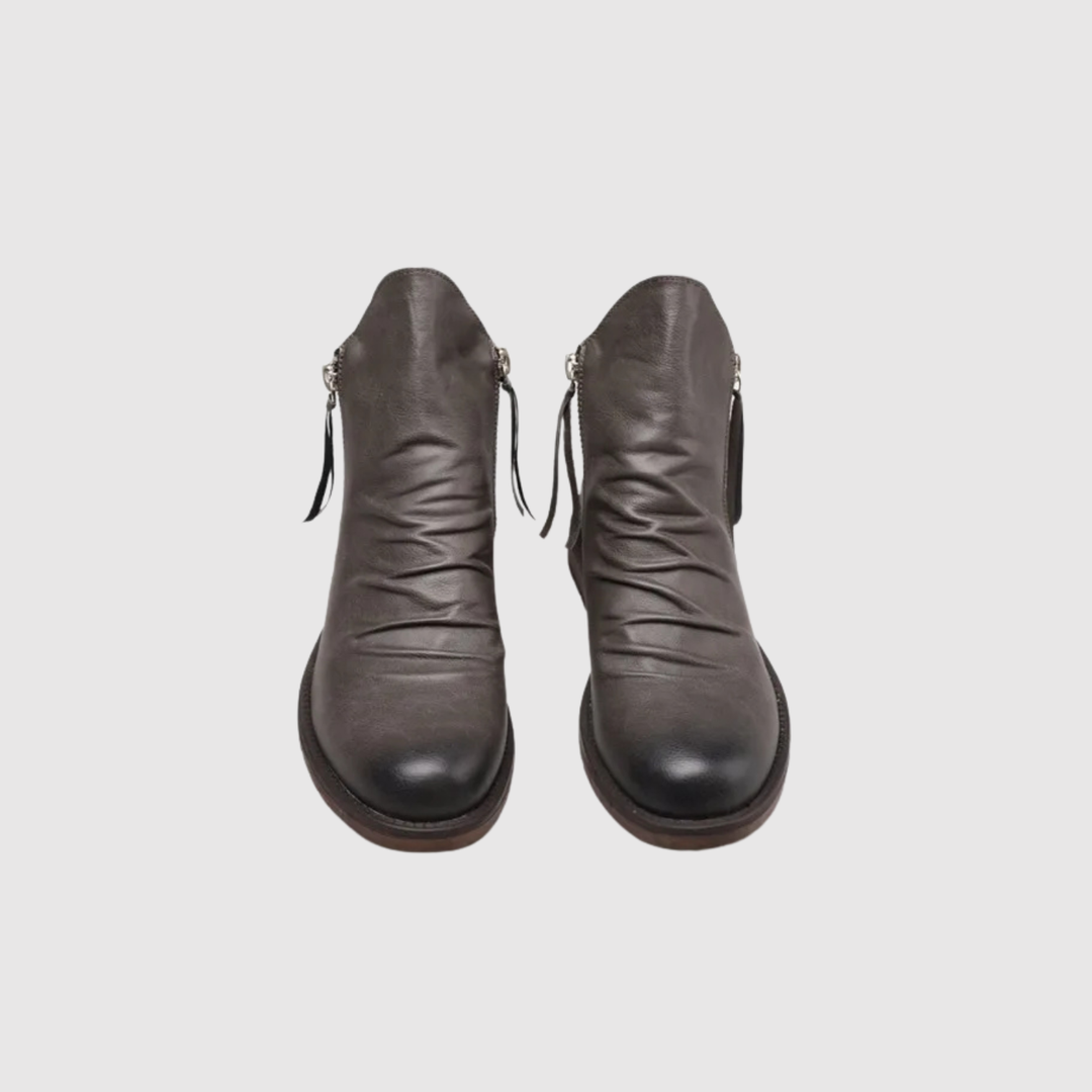 Oskar – Bottines Chelsea en cuir avec fermeture éclair
