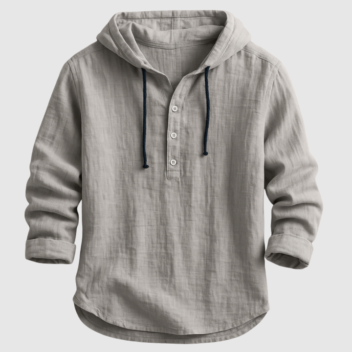 Lucas - Blouse en lin élégante avec capuche
