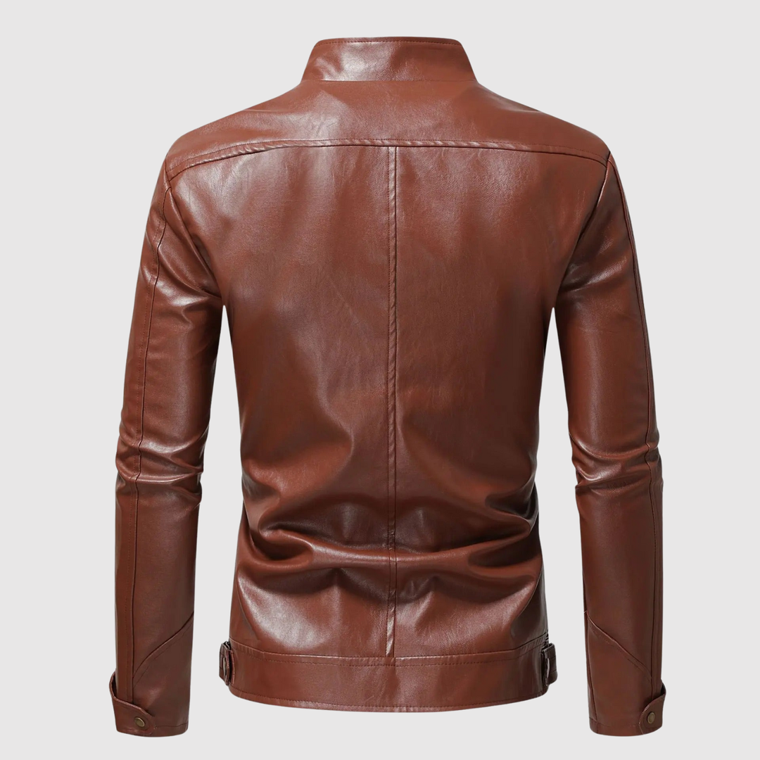Dorian – Veste en cuir classique au design épuré