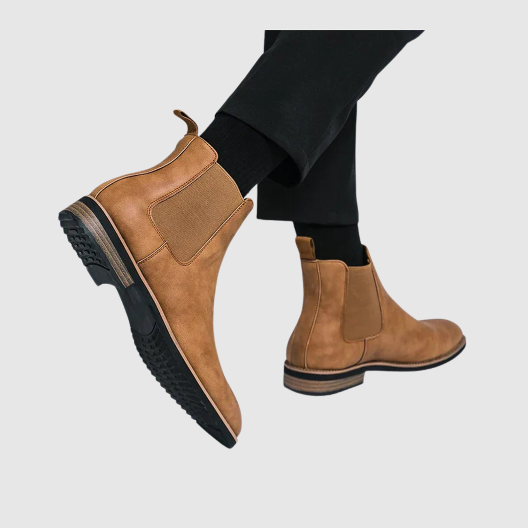 Oskar – Bottines Chelsea en nubuck au style scandinave