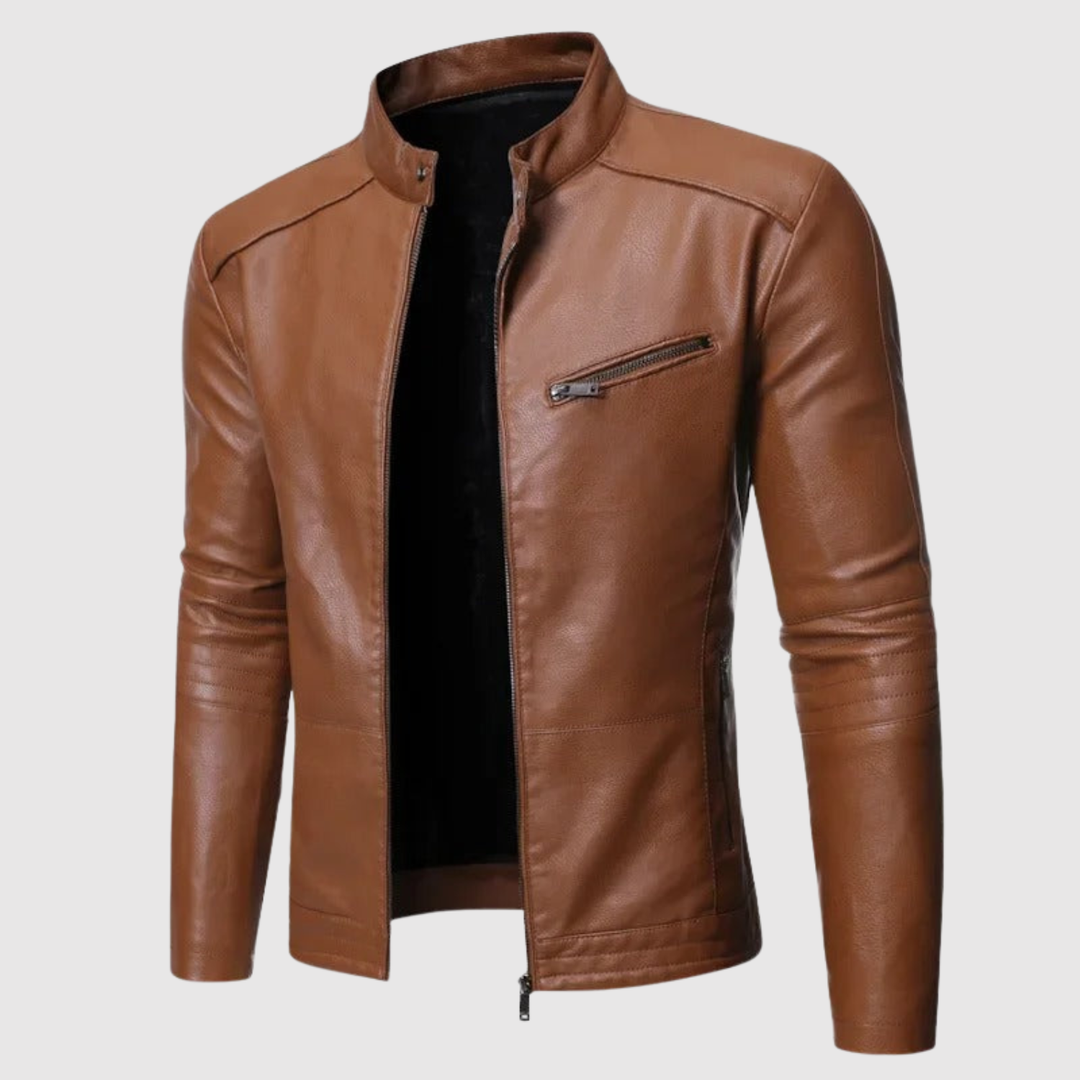 Dorian – Veste en cuir moderne au design épuré