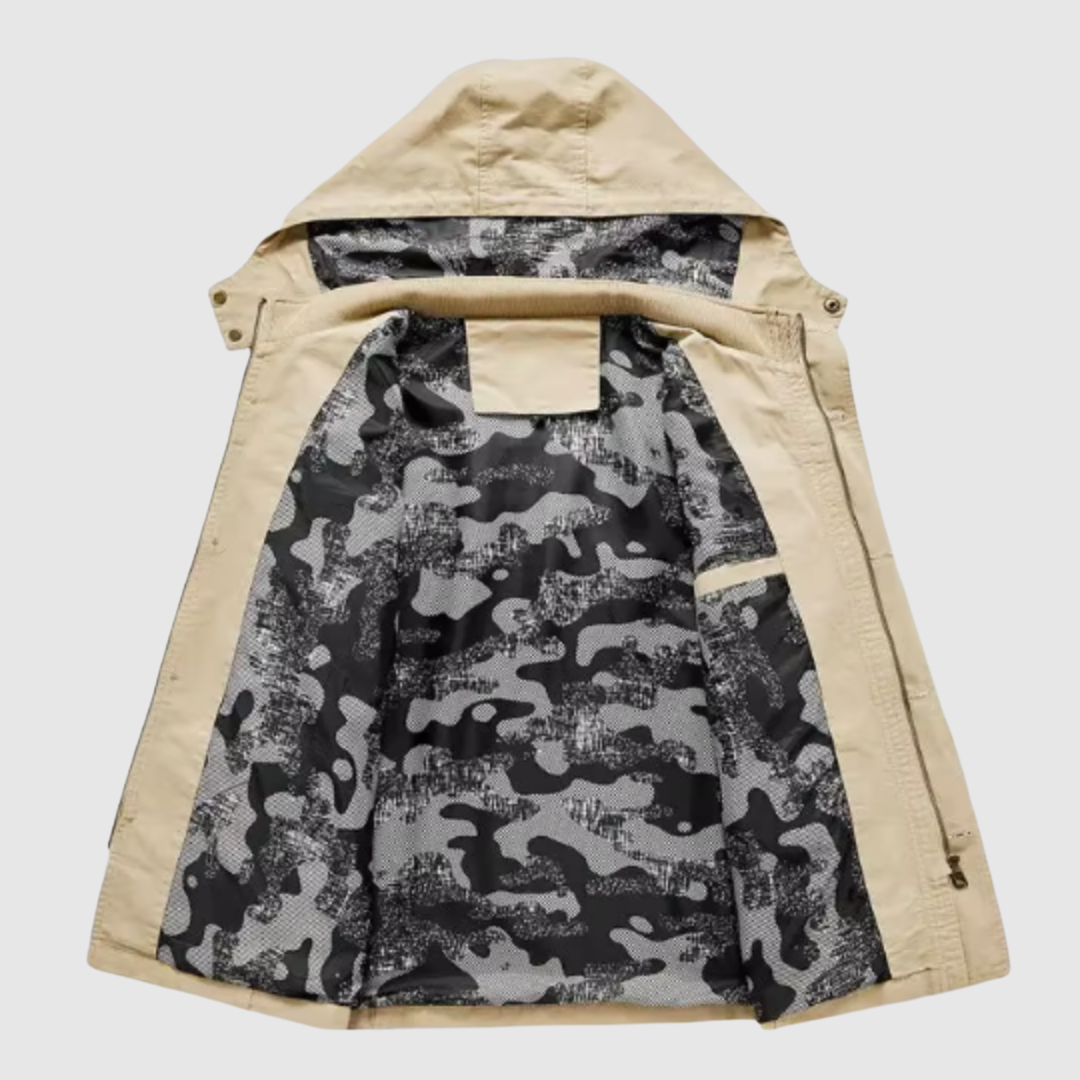Marek – Veste d'hiver en cuir écologique avec doublure isolante