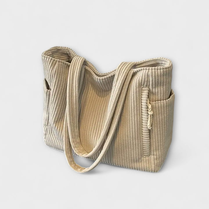 Tilda – Sac fourre-tout en tricot avec accent cordon