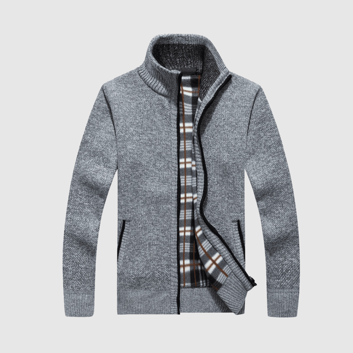 Marek – Gilet stylé avec fermeture éclair et détails contrastés