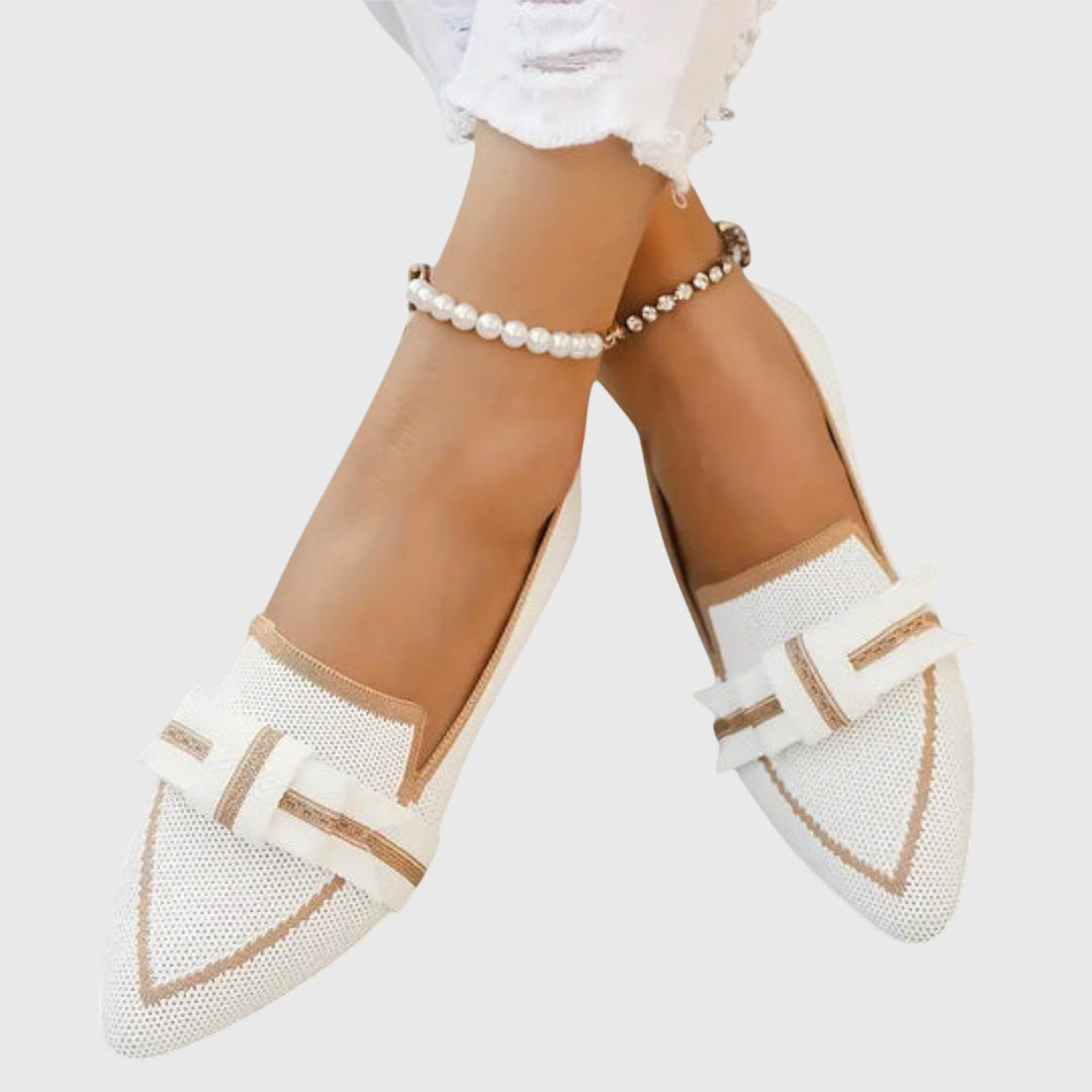Brunhilde - Mocassins pointus à strass