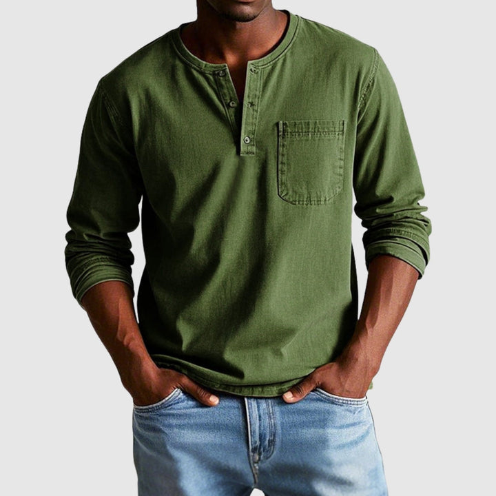 Lucas – Chemise vintage à manches longues