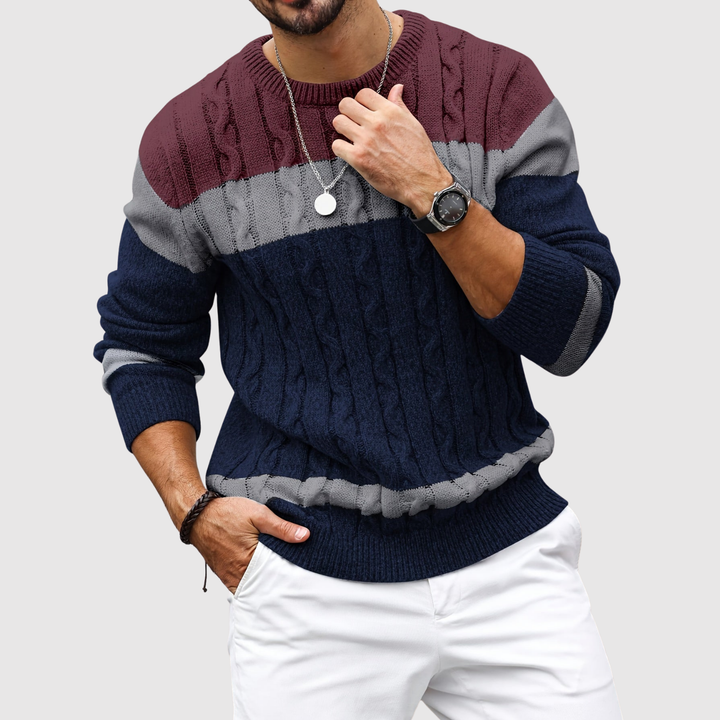 Daniel – Sweat à capuche avec des blocs de couleurs contrastés