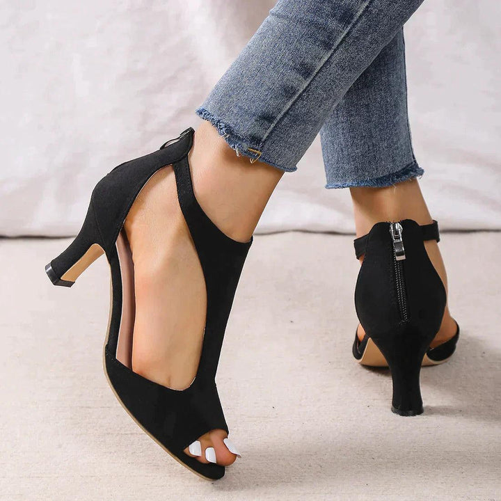 Camila - Sandales à Talons Hauts avec Bout Découpé
