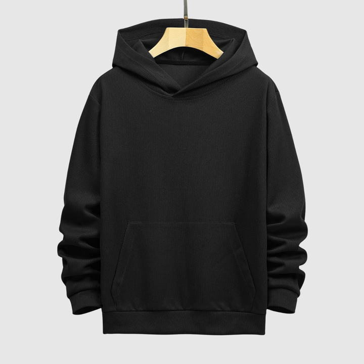 Daniel – Sweat à capuche classique en maille structurée
